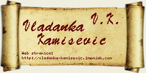 Vladanka Kamišević vizit kartica
